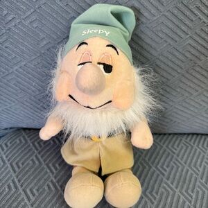 Disney Sega 12" Dwarf Sleepy Plush Stuffed Animal Snow White Character Plush Toy